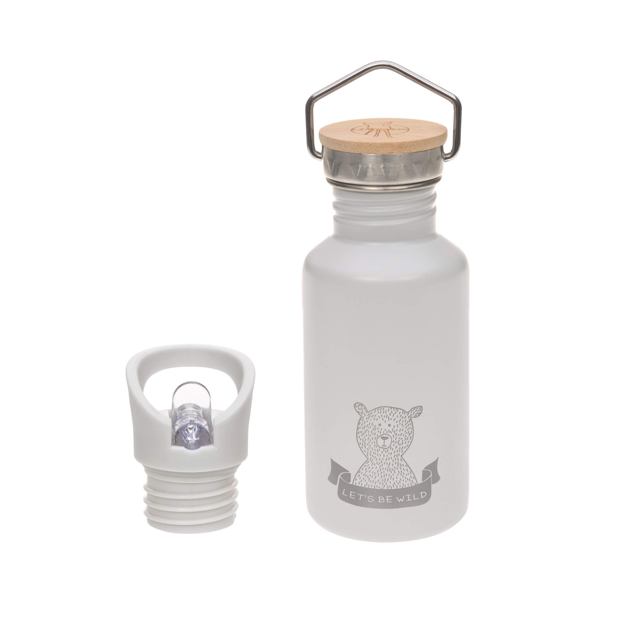 Trinkflasche Edelstahl || Adventure Grey