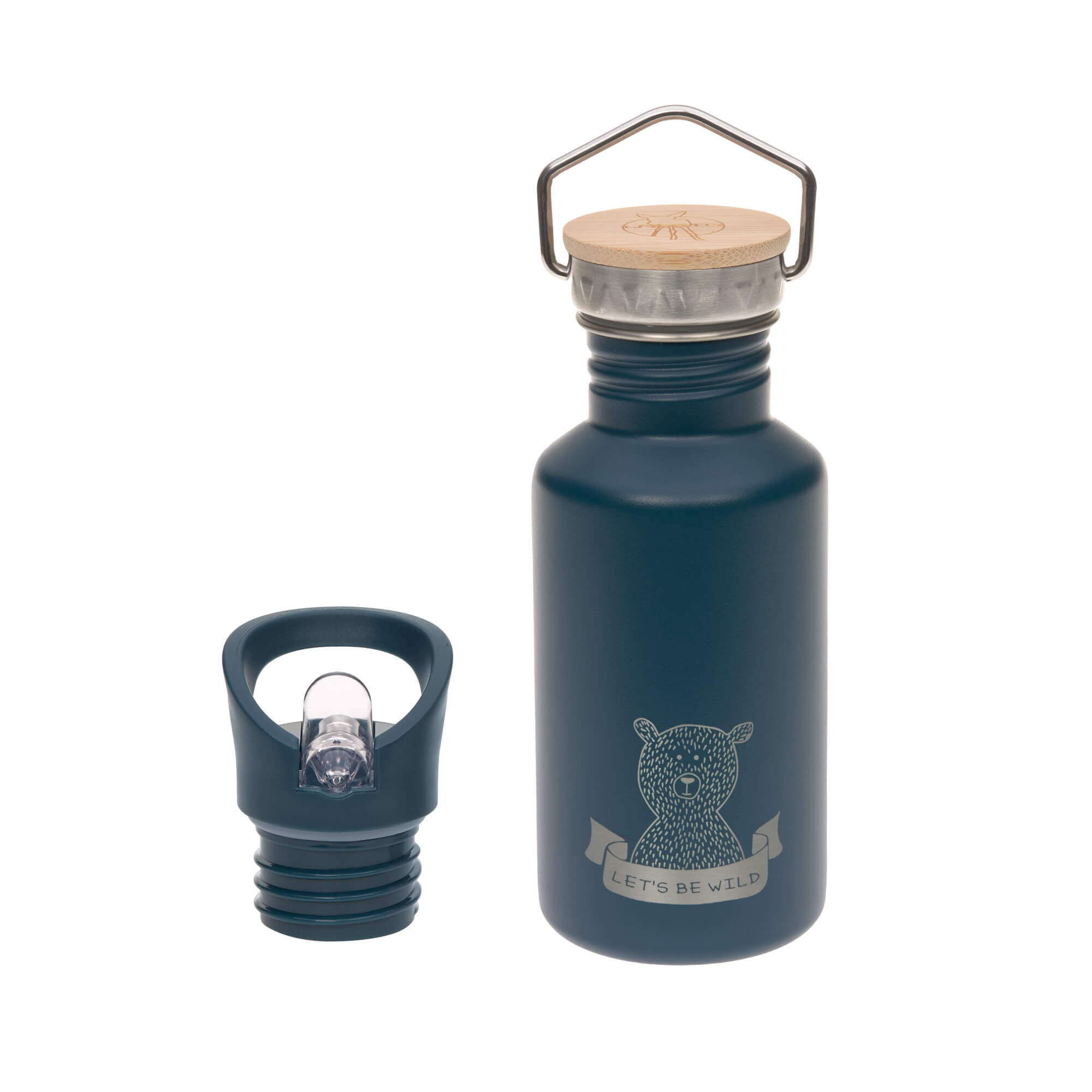 Trinkflasche Edelstahl || Adventure Blue