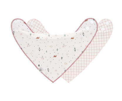 Dreieckstuch Baby Bandana 2er Set - Garden Explorer Schnecke