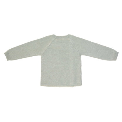 Knitted Kimono - Pullover Garden Explorer Light Aqua Grey