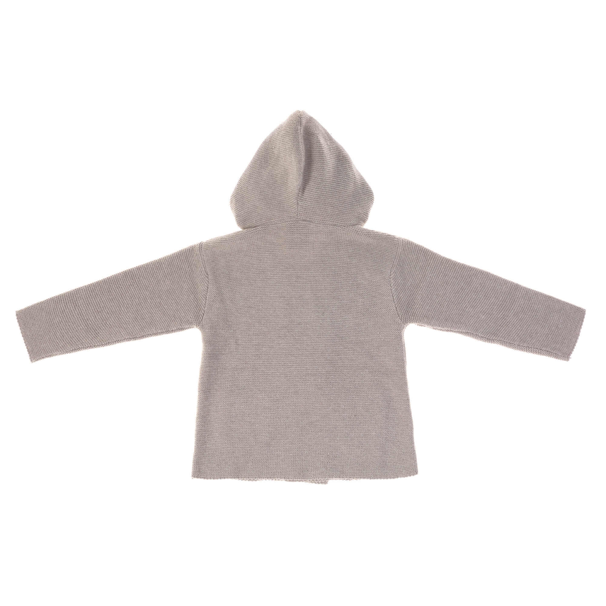 Knitted Hoodie GOTS Strickjacke - Garden Explorer Grey