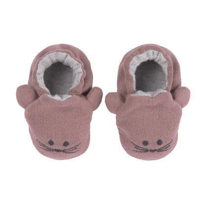 Babyschuhe - Little Chums Mouse altrosa