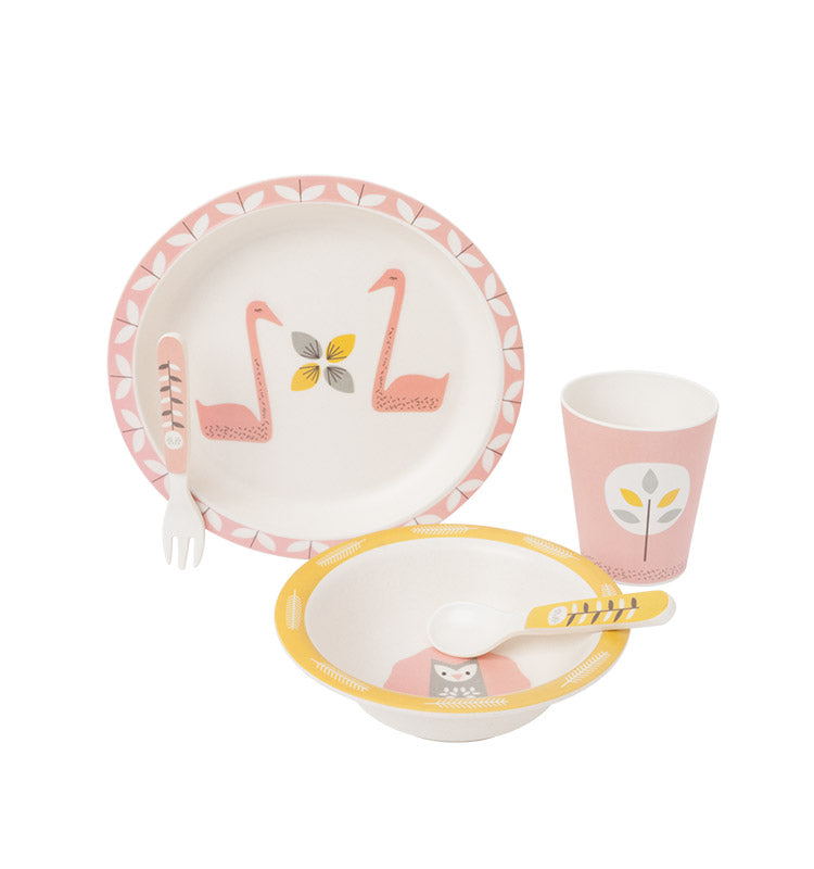 Bambus Dinner Set || Schwan