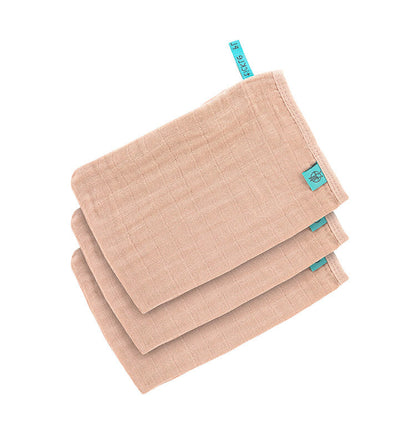 Waschhandschuh 3er Set || Muslin Wash Glove Light Pink