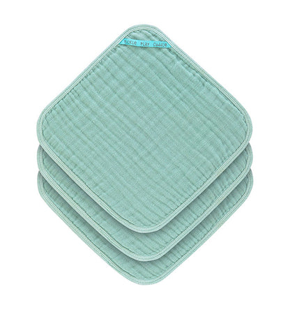 Waschhandlappen 3er Set || Muslin Washcloth Mint