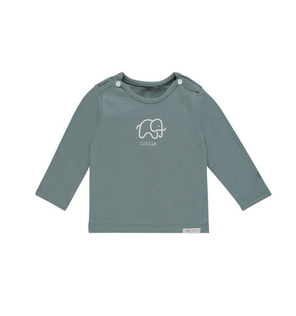 Langarm-Shirt || Amanda little Elefant dark green