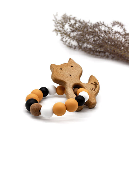 Teething Ring Griffin || Little Fox orange