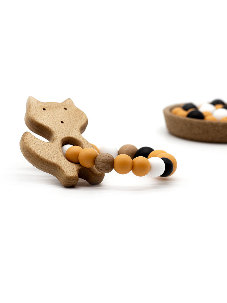 Teething Ring Griffin || Little Fox orange