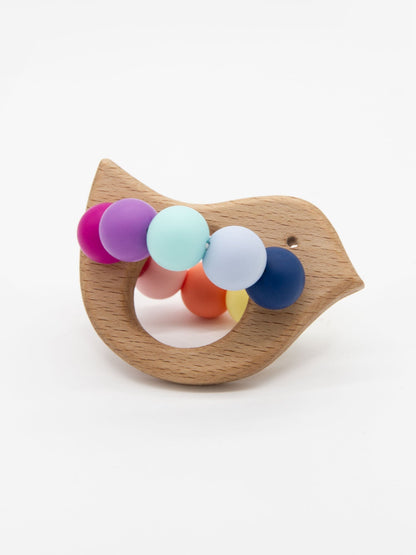 Teething ring Griffin || Magnificent finch multicolor