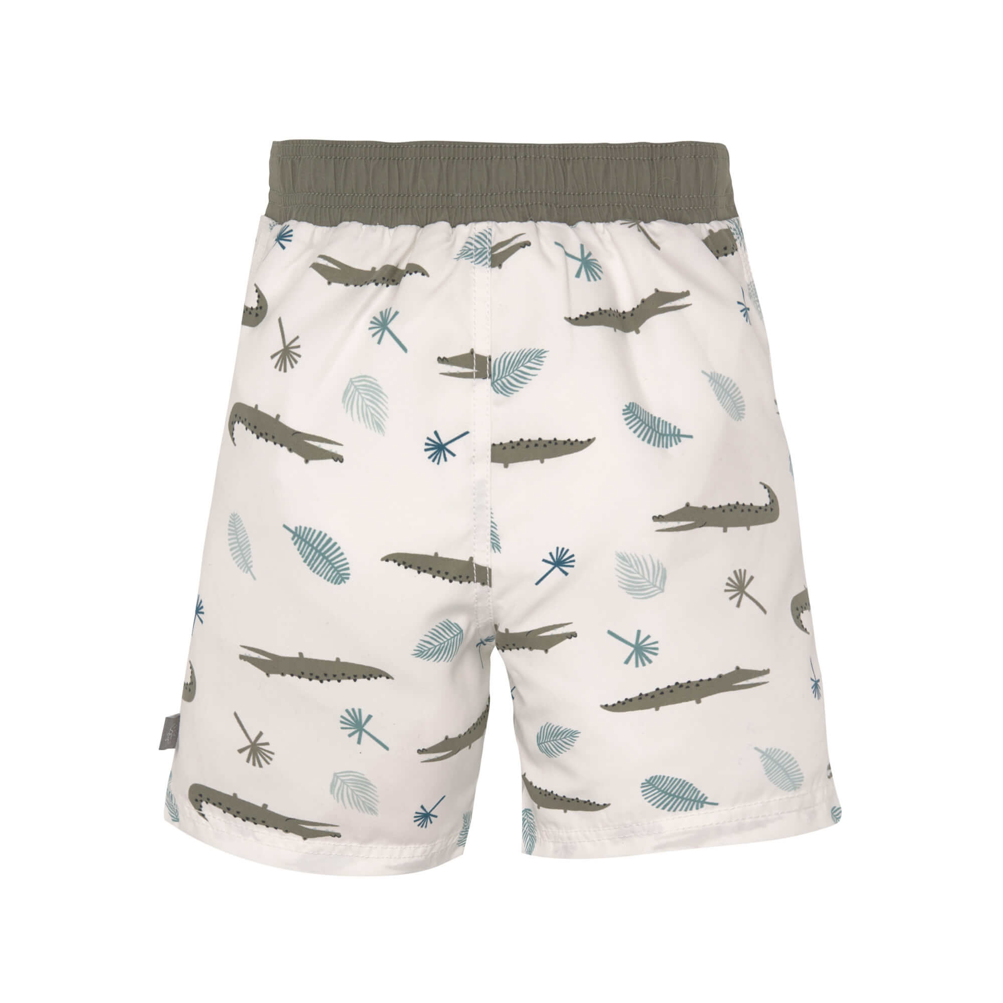 Kinder Windelbadehose || Crocodile White UV-Schutz