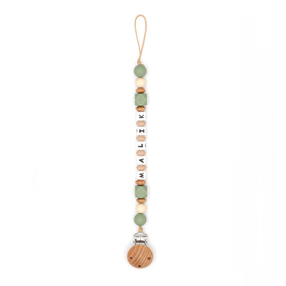 Pacifier chain Cleo - oat sage