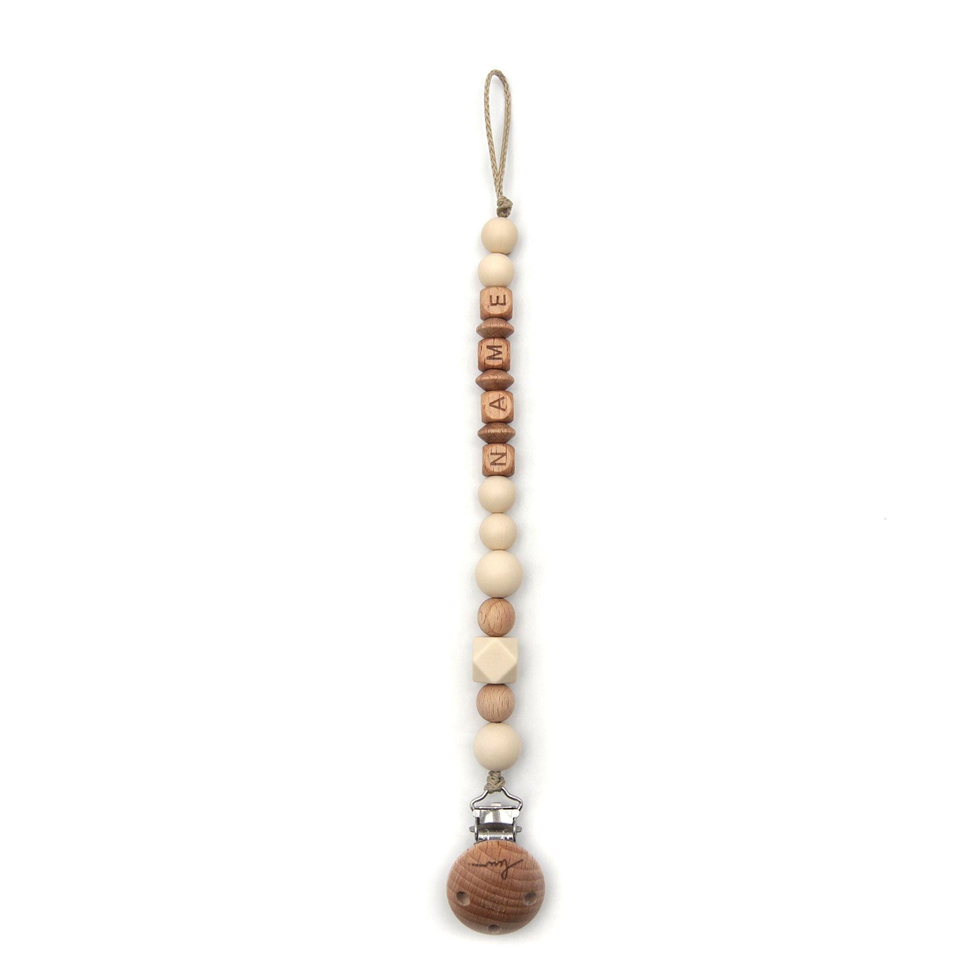 Pacifier chain Eggshell - beige