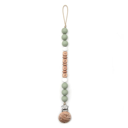 Pacifier chain Euca - sage