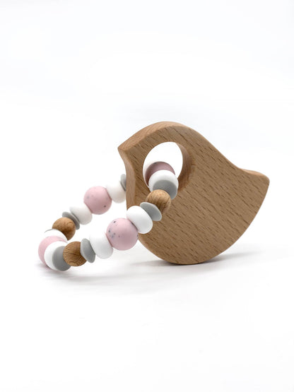 Teething Ring Griffin || Bird Galah Rose