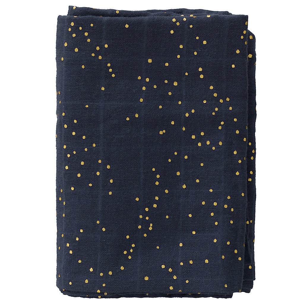 Swaddle Mulltuch XL 2er Set - Dandelion rose navy