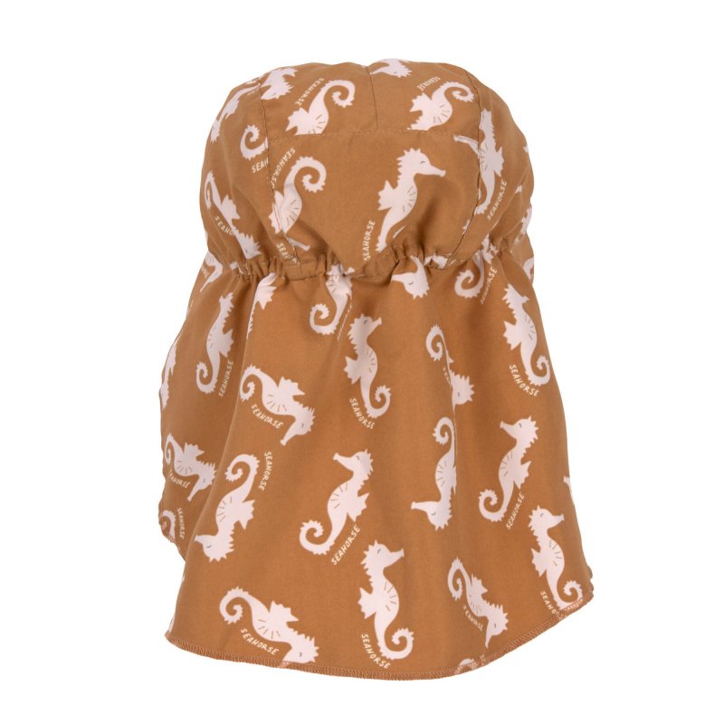 Sonnenhut UV-Schutz 80 || Sun Protection Flap Hat Seahorse Caramel