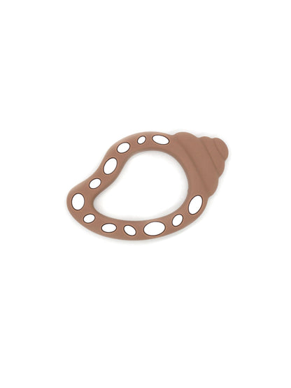 Silikon Teether || Muschel braun