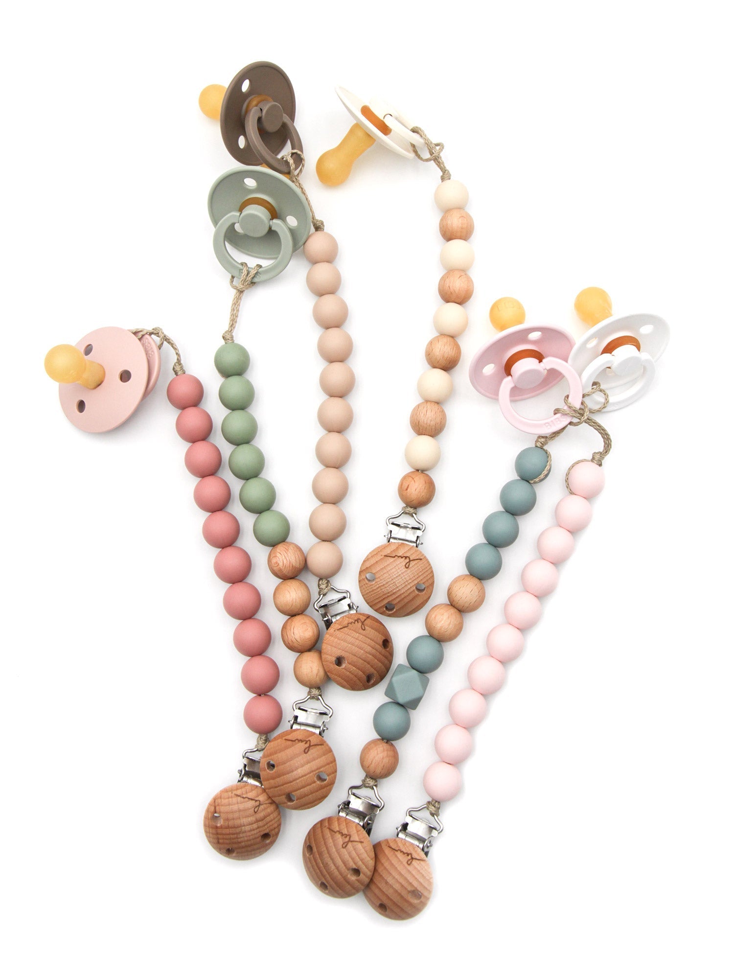 Pacifier chain - Soho blush