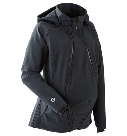 Softshell-Tragejacke || clickit schwarz