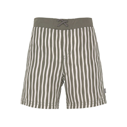 Kinder Windelbadehose || Stripes Olive UV-Schutz