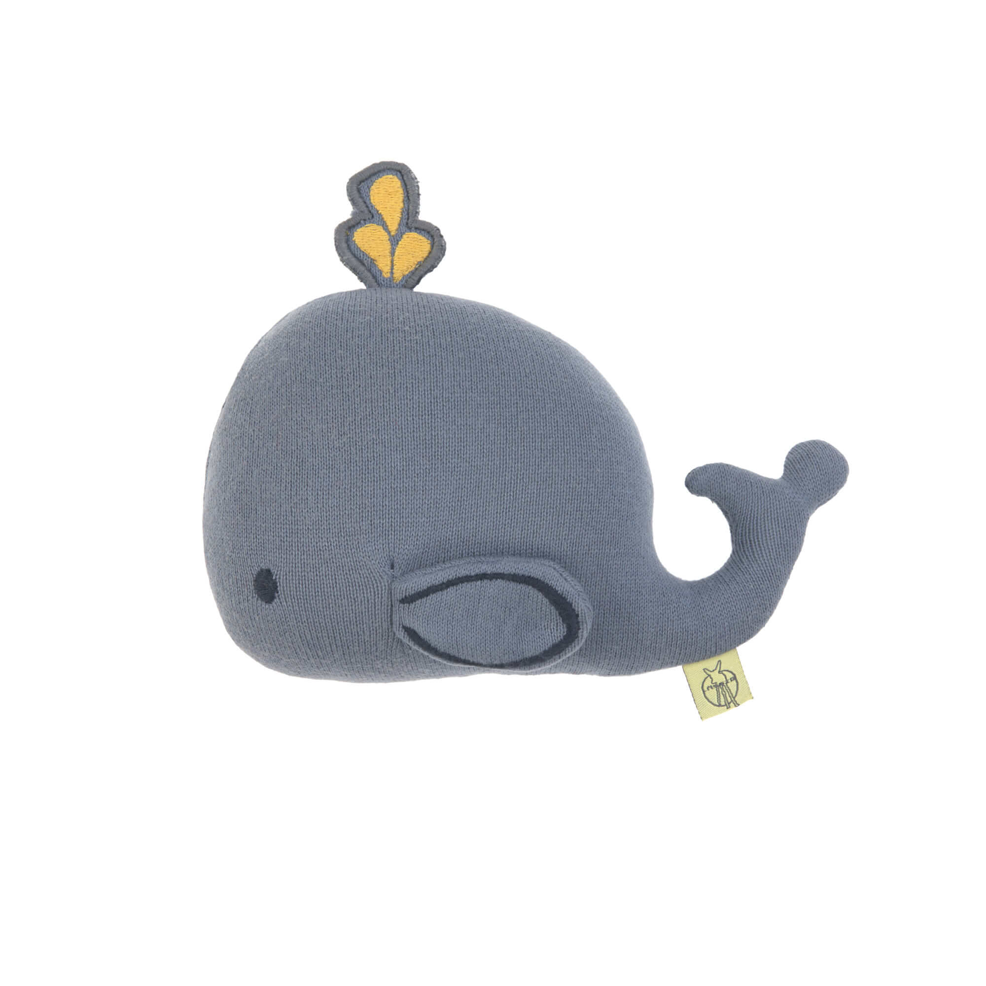 Kuscheltier mit Rassel & Knisterpapier || Little Water Whale